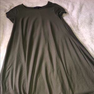 Army Green t shirt dress